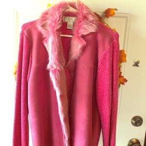 Lisa international faux fur jacket
